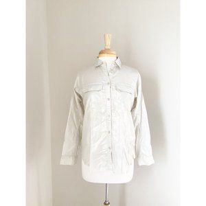 J.Crew Tan Button Front Safari Utility Shirt 2
